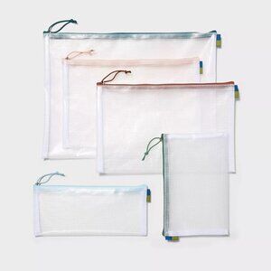 5pc Clear Open Story Reusable Storage Bags  New